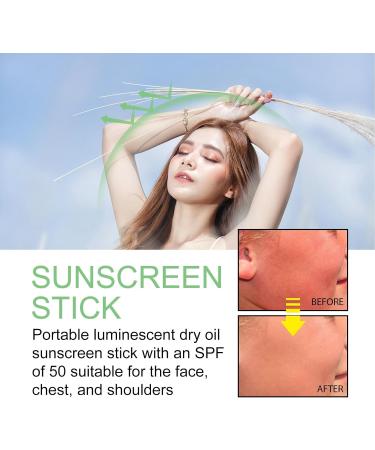 Spf50 Moisturiser Sunscreen Stick Sun Cream Stick Korean Sunscreen SPF 50+ Suncream Factor 50 Sunscreen Stick Efficiency Sunscreen to Uva/Uvb Protection Waterproof & Non-Greasy Waterproof Sunscreen - Buy Online on GoSupps.com