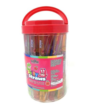Fusion Select Jelly Straw Noodles - 60 Pcs Assorted Flavors for TikTok ASMR Challenge - Buy Online on GoSupps.com