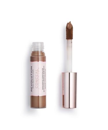 Makeup Revolution Conceal and Hydrate Concealer C14 - Full Coverage & Matte Finish for Dark Skin Tones - Vegan & Cruelty-Free - Buy Online on GoSupps.com