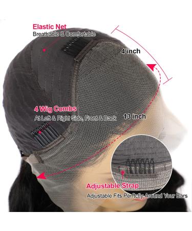 32 Ombre 4/27 Brown Blonde Highlight Lace Front Wig 180% Density - Body Wave 13x4 HD Lace Transparent Wig for Black Women - Buy Online on GoSupps.com