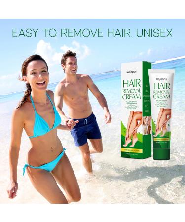 REJOPES Hair Removal Cream 110g - Painless & Gentle Depilatory Cream for Women and Men - Buy Online on GoSupps.com