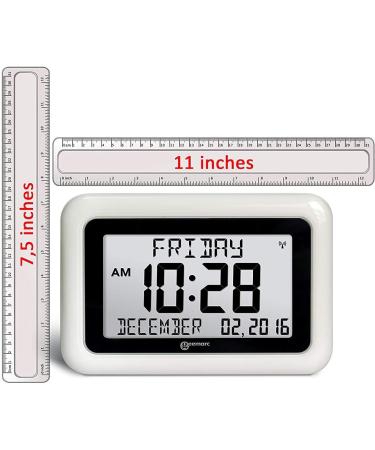 GEEMARC VISO 10 Alarm Clock - Large Easy-to-Read Display for Dementia & Alzheimer's | Battery Operated | Perfect Gift - Buy Online on GoSupps.com