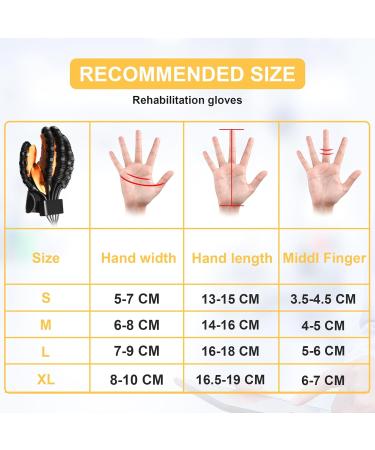 MZU Rehabilitation Robotic Gloves for Stroke & Arthritis Recovery | Best Rehab Equipment for Hemiplegia - Orange Left-S - Buy Online on GoSupps.com