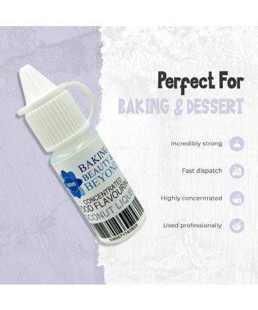 Baking Beauty and Beyond Concentrated Food Flavouring Oil - Dozen of Professional Quality Food Grade Flavours Oil for Candy Making Baking Cooking Lip Balm and Lip Gloss - Coconut Liqueur (30ml) - Buy Online on GoSupps.com