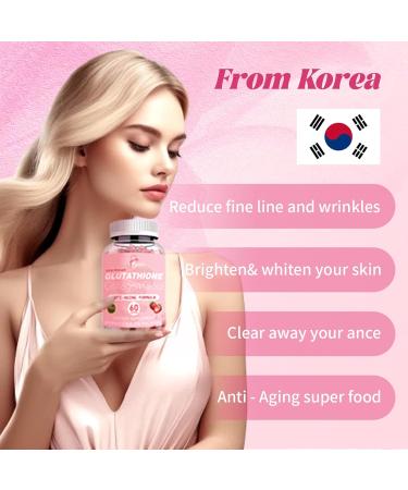 Fyins Glutathione Collagen Glow Gummies Glow Beauty Collagen Gummies for Women Korean Brightening Skin Glutathione Gummies for Dark Spot Organic Collagen Gummies (2 Bottles) - Buy Online on GoSupps.com