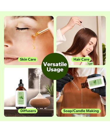 Blusheva Beauty Peppermint Essential Oil Blend (120ml) Peppermint Mentha Haplocalyx & Rosehip Oil Aromatherapy Oil for Diffuser Massage Spa Hair & Skin Refreshing Scented Oil with Dropper - Buy Online on GoSupps.com