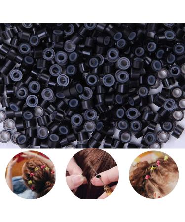 Blkb Nanoringe Microring Silicone 3mm I-Tip Tubes for Hair Extensions - 500 Pieces Black - Buy Online on GoSupps.com