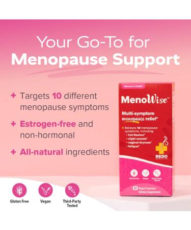 Redd Remedies Bone Health Advanced 120 Capsules and MenoWise 60 Capsules - Buy Online on GoSupps.com