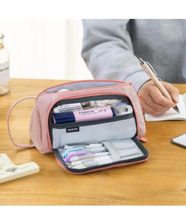 EASTHILL Large Capacity Pencil Case Multi-slot Pen Bag Pouch Holder For Middle High School Office College Girl Adult Simple Storage Case Pink - Buy Online on GoSupps.com
