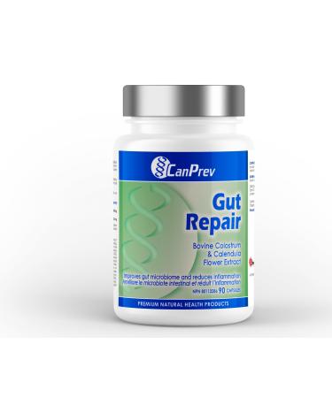 CanPrev - Gut Repair 90 Capsules - Dietary Supplement with Digestive Enzymes & Bovine Colostrum - Promotes Digestive Health - Pure Digestive Enzymes for Gut Maintenance