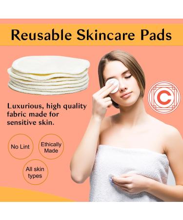 Reusable Skincare Pads - Eco-Friendly Cotton Rounds - Zero Waste Facial Pads - 10 Pack for Sustainable Beauty - Buy Online on GoSupps.com