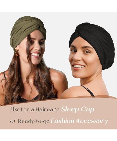 YANIBEST Silk Satin Bonnet for Sleeping | Adjustable Twisted Turban Headwrap - Buy Online on GoSupps.com