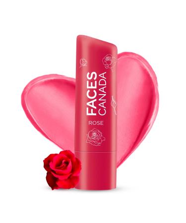 Red Tinted Lip Balm - Rose Petal | SPF 15 | 12 Hour Moisture | Rosy Soft Lips with Shea Butter & Vitamin E | Deep Nourishing for Dry Chapped Lips | 0.16 Oz/4.5g