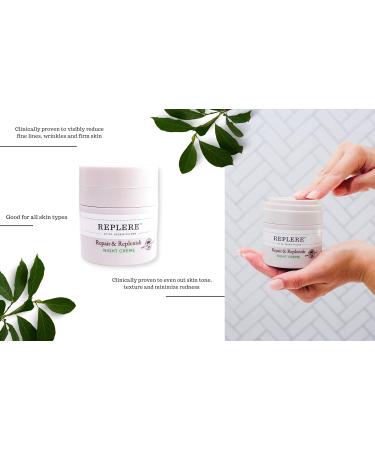 Repair & Replenish All Natural Night Cr me - Anti-Aging Moisturizer for Wrinkles Dark Spots & Fine Lines - 1.7 OZ - International Shipping - Buy Online on GoSupps.com