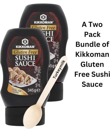 Sushi Sauce Gluten Free Soy Sauce Alternative bundle Containing 2 x 345g Kikkoman Brand Sushi Sauce Squeezy Bottles - Buy Online on GoSupps.com