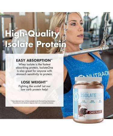 IsolateOne Whey Isolate Protein Powder by NutraOne â 100% Pure Whey Isolate Powder (Gourmet Chocolate - 2 lbs.) - Buy Online on GoSupps.com