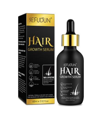 Hair Growth Oil Hair Growth Serum and Regrowth Treatment Prevent Hair Loss for Men & Women Enhance Natural Hair Growth Intensity Repair Damaged Scalp and Hair No Scalp Irritation -60ml