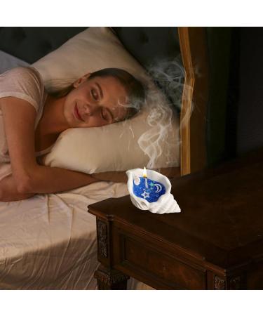 Shop Conch Candle | Handmade Aromatherapy | Marine Scented Candle for Stress Relief | Natural 4-6 Hours Burn Time | Dark Blue Decor - Buy Online on GoSupps.com
