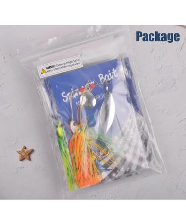 6pcs Multicolor Bass Fishing Lures Spinnerbait Kit for Pike, Trout, and Salmon - Hard Metal Buzzbait Spinner Baits Jigs - Buy Online on GoSupps.com