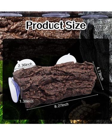 hisunfarm Turtle Floating Basking Platform Aquarium Decorations Decor Artificial Bark with Suction Cups for Tortoise Climbing Platform Resting Terrace Step (Rock Brown) - Buy Online on GoSupps.com
