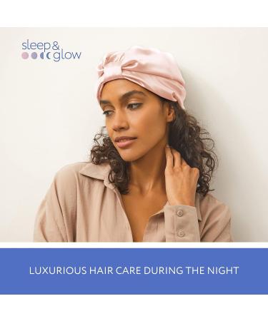 Sleep & Glow Double Layered Silk Hair Turban for Healthy Hair - Rose Smoke - Buy Online on GoSupps.com