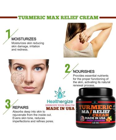 Buy 3Pack Turmeric Face Cream & Vitamin C Moisturizer | Hydrating Skin Lotion for Dark Spots & Sun Damage | Made in USA - Buy Online on GoSupps.com