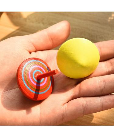ZOEON 30 Pieces Colorful Wooden Spinning Tops - Ideal Educational Toys for Kids | International Shipping Available - Buy Online on GoSupps.com