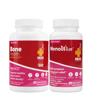Redd Remedies Bone Health Advanced 120 Capsules and MenoWise 60 Capsules