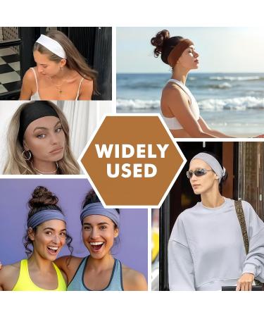 Shop Sularpek 6 Pack Yoga Headbands - Women's Soft Elastic Hair Bands for Summer Fitness & Workouts - Perfect for Yoga & Welding - Buy Online on GoSupps.com