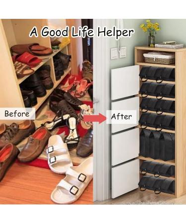 4 Pack Waterproof Nylon Shoe Storage Organizer Bags Set for Men Traveling Black - Buy Online on GoSupps.com