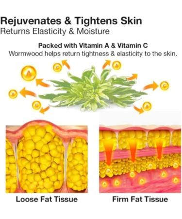 DUBUSH Wormwood cellulite tightening cream slimming fat burning cream natural wormwood warm cream for belly fat burner and tightening - Buy Online on GoSupps.com