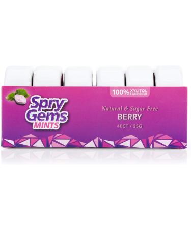 Xlear Spry Gems Mints Berry 40 Count 25 g baies 40 Count (Pack of 6) - Buy Online on GoSupps.com