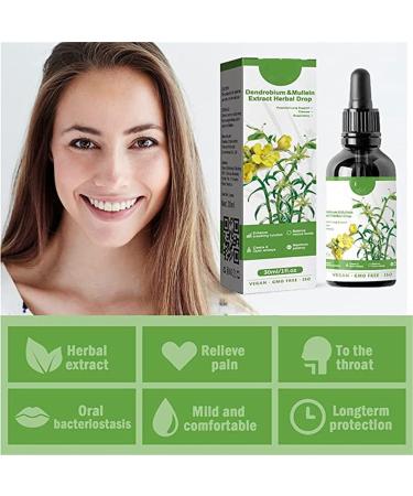 Clearbreath Dendrobium & Mullein Extract Drop Herbal Lung Health Essence Clear Breath Mullein Leaf Exact Drops Dendrobium & Mullein Extract Herbal Drops Powerful Lung Support (1 Pcs) - Buy Online on GoSupps.com