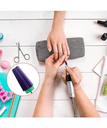 BNG 5-in-1 Electric Nail Drill Cutter - Professional Tungsten Steel Bits for Gel & Acrylic Nails | 3/32 Nail Millers for Manicure & Pedicure - Rough Purple - Buy Online on GoSupps.com