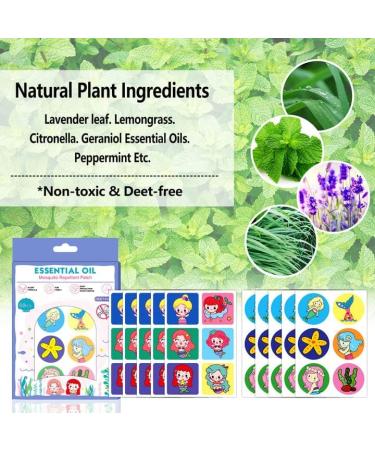 60 Pcs Natural Essential Oil Mosquito Repellent Stickers - 24-Hour Protection for Kids & Adults | Anti-Mosquito Patches for Camping, Travel, Outdoors & Home - Buy Online on GoSupps.com