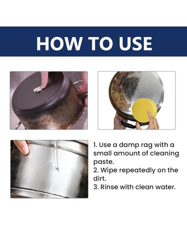 Premium Stainless Steel Cleaner & Rust Remover Wax | Magic Stain Cleaning Solution (1PCS) - International Shipping Available - Buy Online on GoSupps.com