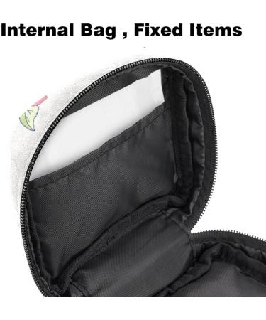Women's Binding-Up Bags | Rose Flower Pattern Tampon Storage Bag with Zip Pockets | Multi-Functional Menstrual Tied Bag - Buy Online on GoSupps.com