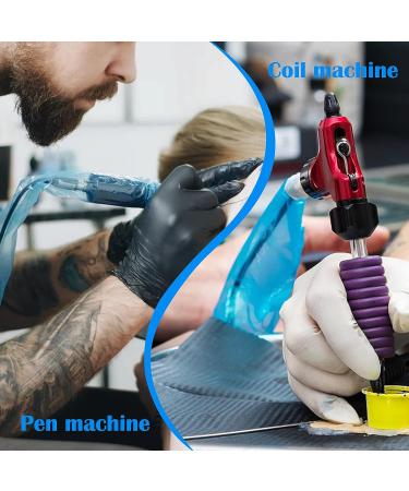 Gakonp 125Pcs Disposable Tattoo Clip Cord Covers - Blue Plastic Sleeves for Power Cord Protection - Buy Online on GoSupps.com