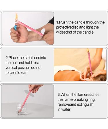 16 Pcs Beeswax Ear Candles Kit for Ear Wax Removal - Natural Organic Candling Cones with Drip Protectors & Cotton Swab - Unblock Ears Safely - Buy Online on GoSupps.com