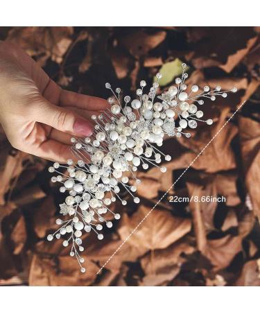 ISLHJDD Retro Bride Wedding Hair Comb Slides Crystal Hair Accessories Bridal Elegant Hair Clip Wedding Hair Vine Headpiece Wedding Accessories - Buy Online on GoSupps.com