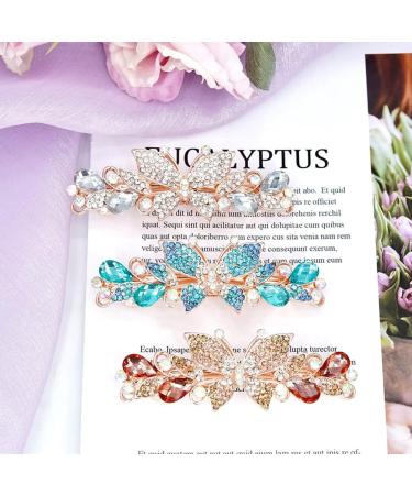 Buy Lichengtai Vintage Butterfly Hair Clips - Elegant Rhinestone Hair Jewelry for Women & Girls | Perfect Wedding & Fashion Accessories - Buy Online on GoSupps.com