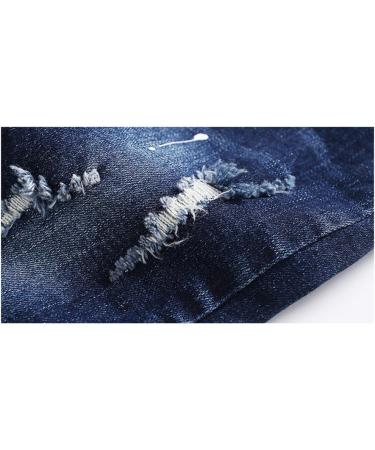 Kidscool Space Elastic Waist Ripped Denim Pants 3-4 Years Blue - Baby Girl Boy Jeans - Buy Online on GoSupps.com