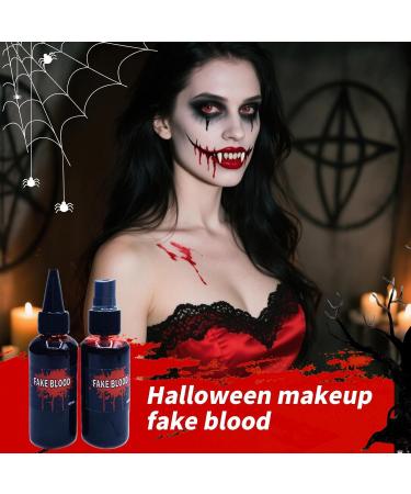  Generisch Artificial Blood Makeup Kit - 60ml - Realistic Makeup for Cosplay - Washable Artificial Blood Skin-Friendly Halloween Accessory for Theatrical Performances and Parties - Buy Online on GoSupps.com