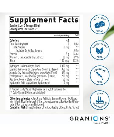 Granions Collagen Complex CoQ10 and Marine Collagen Pomegranate Powder Anti-Aging Bundle - Buy Online on GoSupps.com