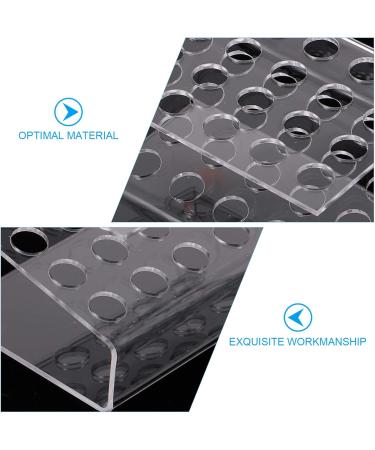 Milists 24-Hole Clear Acrylic Brush Holder | Fommy Pencil & Makeup Organizer for Colored Pencils Eyebrow Pencils & Cosmetics 12.0m 8x12cm - International Shipping - Buy Online on GoSupps.com