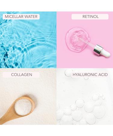 Face Wipes Variety Pack | 120 Micellar Wipes for Makeup Removal & Facial Cleansing | Includes 30 Collagen Retinol & Hyaluronic Acid Wipes - Buy Online on GoSupps.com