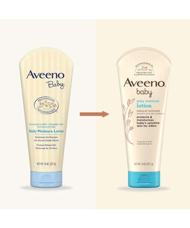 Aveeno Baby Daily Moisture Lotion with Natural Colloidal Oatmeal | Hypoallergenic & Fragrance-Free | 8 fl. oz - Buy Online on GoSupps.com