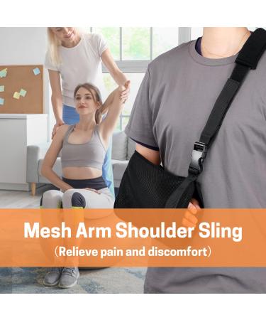 Buy SWISSELITE Adjustable Arm Shoulder Sling - Mesh Immobilizer for Men & Women | Support for Left/Right Arm Shoulder Elbow & Wrist - Ideal Shower Sling - Buy Online on GoSupps.com