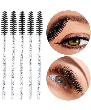 300 Pcs Eyelash Wands Disposable - Thick Spoolie Mascara Brush for Lashes & Eyebrow Makeup - Buy Online on GoSupps.com