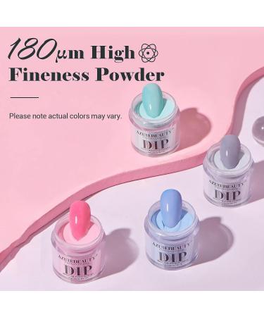 AZUREBEAUTY Color Changing Dip Powder Nail Kit - 12 Pcs Spring Summer Shades - French Nails Art Manicure Set - Buy Online on GoSupps.com